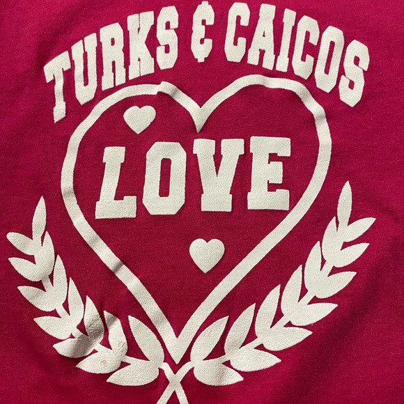 Turks And Caicos Hot Pink Short Sleeve Tee Size L - Picture 8 of 11